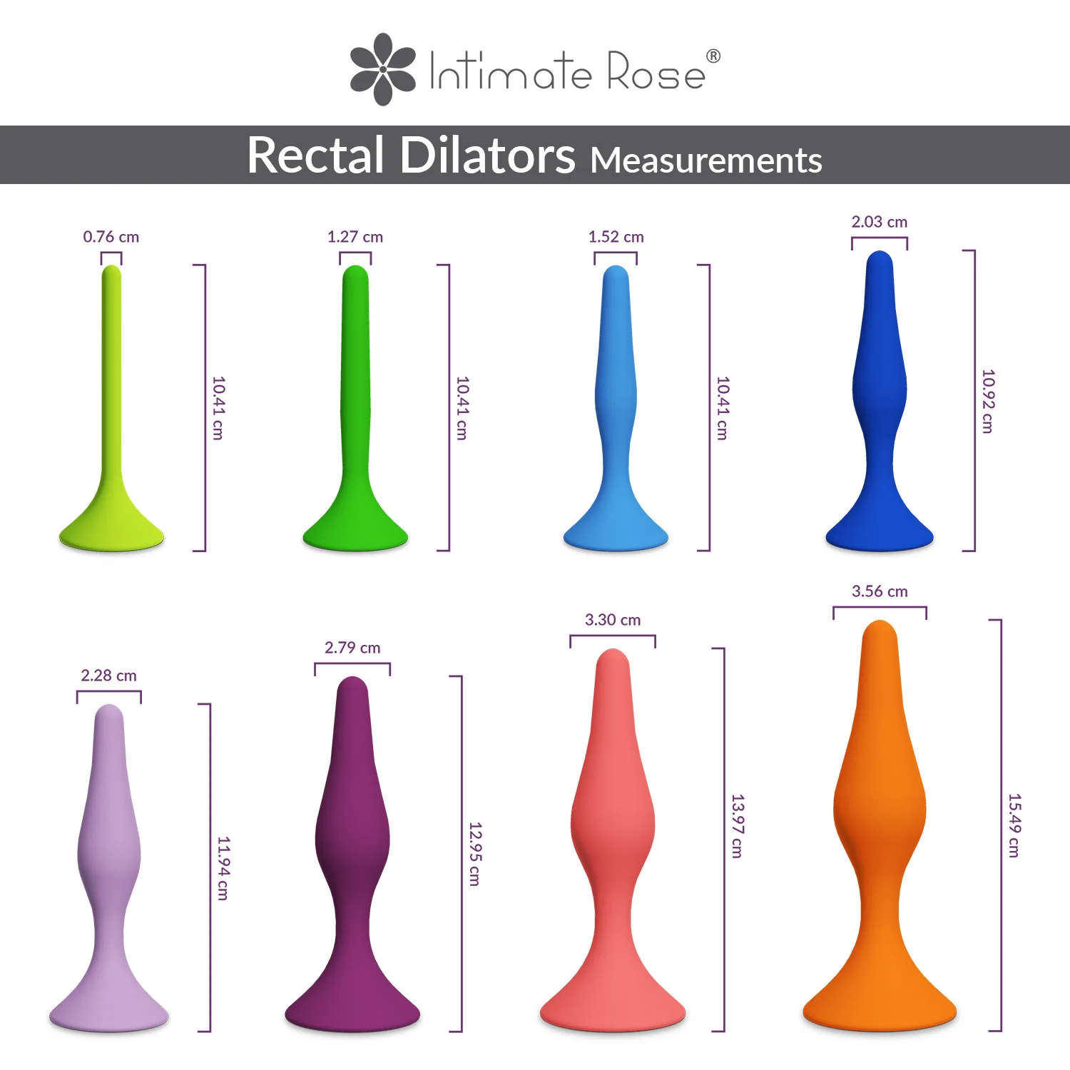 Full Anal Dilator Set 8 Sizes - Image 3